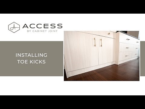 Access Installing Toe Kicks & Toe Kick Clips - Access by Cabinet Joint | Modern Frameless Cabinets