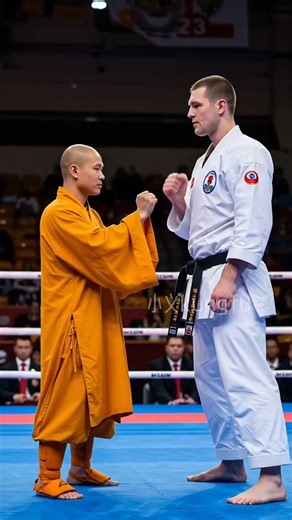 Shaolin Master vs. Russian Karate Champion — One Dim Mak Ends It! 🥋🖐️ Mocked and manhandled, the old Shaolin monk endured the pain… until he couldn’t any longer. As the Russian karate champion grabbed him again, the monk stayed calm — then slapped his hands away and struck his throat with a precise Dim Mak strike, sending the giant spinning and crashing to the ground. #KungFuPrecision #ShaolinStrike 💥⚡🥋 | Wing Chun News