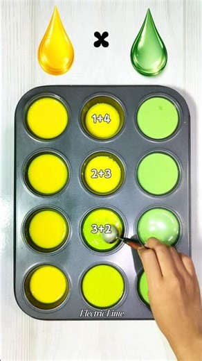 Bright Yellow 💛 × Fresh Green 💚 | Clean & Satisfying 💫 #colormixing #satisfying #oddlysatisfying