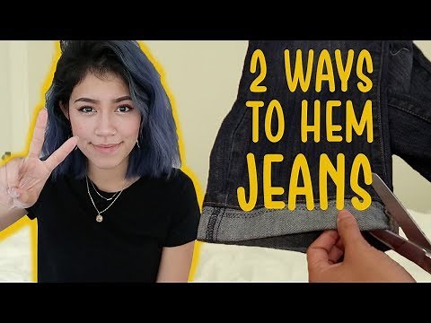 HOW TO HEM YOUR JEANS | sew&tell