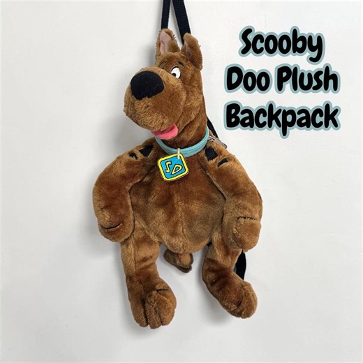 2000's Scooby Doo Plush Backpack - Vintage Cartoon Plushie Backpack - Faux Fur Bag - Cute Kawaii Backpack, Clean, No Odor. - Etsy