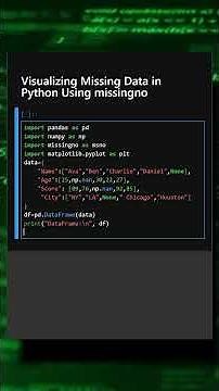 Visualizing Missing Data in Python Using missingno