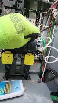 How install a SquareD Surge Protector Main Panel#electrician #electrical #protection