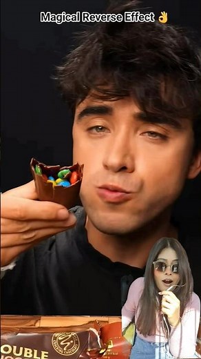 MnM filled choco bar 🍫 #mukbang #food #squidgamchallenge #funny #comedy #funnymemes #asmr #foodasmr