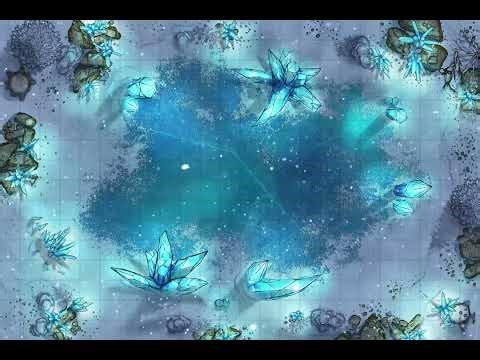Winter Crystal Lake Animation – DND Animated Battlemap