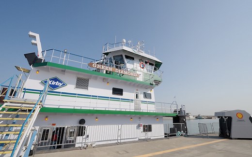 Kirby christens first electric inland towboat