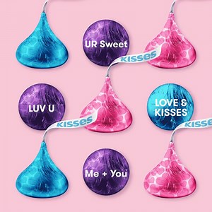 Send a sweet message to someone special this Valentine’s Day! #conversationkisses #shareakiss #hersheyskisses | HERSHEY'S