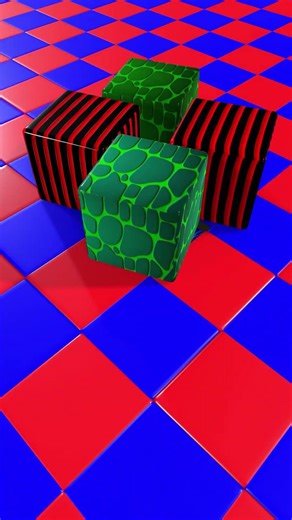 Rubik's Cubes Falling Into the Void #satisfying #looping