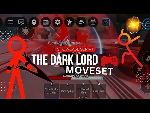*OP* The Strongest Battleground The Dark Lord Moveset/+Showcase | Tsb Script
