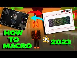How To Macro With Keyboard + Mouse In Any Da Hood Game (2023)