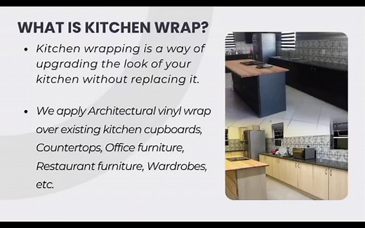 Contact us to get a free Quotation #kitchenwrap #kitchenmakeover #vinylwrap #restaurantrenovation #kitchenmakeover
