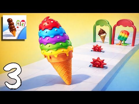 Stack Ice Cream Runner - Gameplay Walkthrough Part 1 | Android, iOS