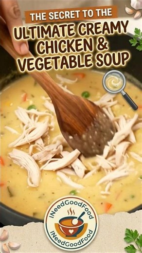 🥣The Secret to the Ultimate Creamy Chicken & Vegetable Soup