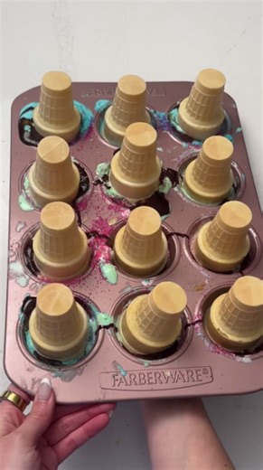 Creative multi ice cream cones dessert hack