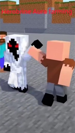 Herobrine Aura farming 😈😈#lyrics #herobrine #entity303 #notch #gaming #minecraft #minecraftshorts