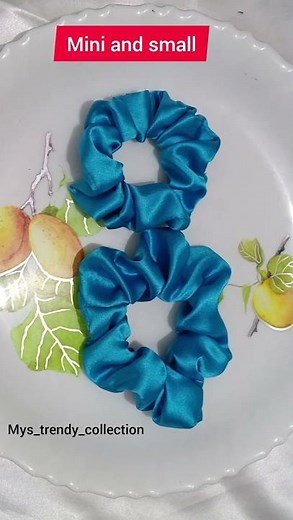 Cute Mini & Small Handmade Scrunchies | Lovable Colours | Mys_Trendy_Collection#handmadeseller