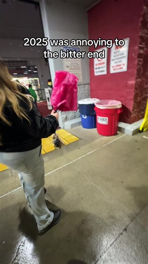 Like WHY?! Thanks @T-Mobile my umbrella didn’t even last through the first winter😭😭😭☔️☔️☔️☔️ #2026 #nye #newyears