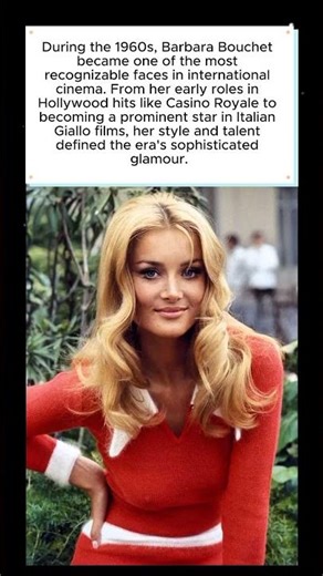 The Iconic Barbara Bouchet in the 1960s ✨
