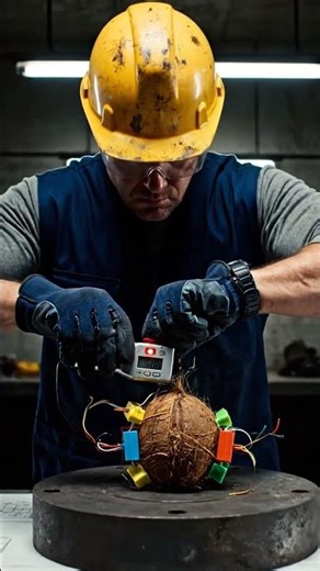 Demolition Expert Sets Explosives on a Coconut for 10 SECONDS!