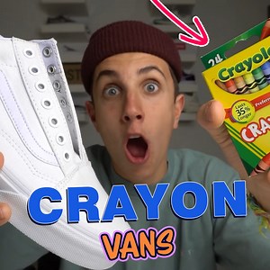 195K views · 4.5K reactions | Trying To Make Custom Shoes With Crayons | MARKO | Facebook