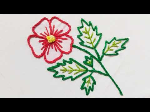 Beautiful Flower Embroidery Tutorial | Hand Embroidery For Beginners |