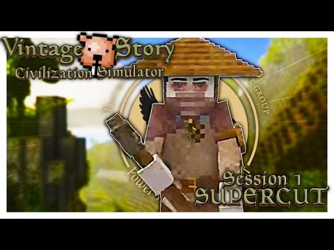 ZERO TO HERO SUPERCUT | 150 Player Vintage Story Civilization Sim