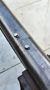 few know how to connect round pipes with rivets #welder #welding #diy #metalwork #fabrication | Welder Senior