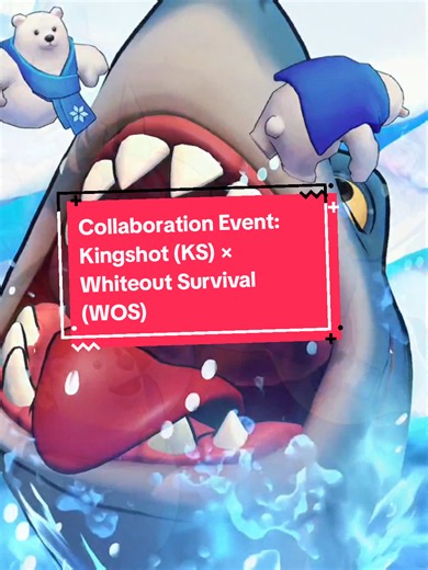 Kingshot[KS] and White of survival [WOS]are collaborating! Will we eventually see a battle crossover too? 👀 Who knows 👀🫣. #kingshot #WOS #kingshotindonesia #collab