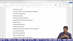 424 reactions · 17 shares | ATTENTION 12TH CLASS COMPLETED STUDENTS. SCIENCE, COMMERCE & ARTS STUDENTS CAN DO CA CMA COURSES. WATCH THIS SHORT VIDEO IN ENGLISH TO KNOW WHY MASTER MINDS IS MATCHLESS FOR CA CMA FOUNDATION COACHING ? EVERY MONDAY NEW BATCH AT HYDERABAD GUNTUR VIZAG VIJAYWADA TIRUPATHI RAJAHMUNDRY KURNOOL AND NELLORE BRANCHES. MASTER MINDS 9885125001/03 | MASTERMINDS For CA | Facebook