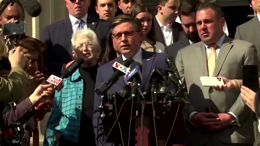 13K views · 366 reactions | Republican House Speaker Mike Johnson, added his name to those demanding Columbia University President, Minouche Shafik's resignation, and said his message to the students inside the encampment was to 'go back to class and stop the nonsense’ https://reut.rs/44dA0qC | Reuters | Facebook