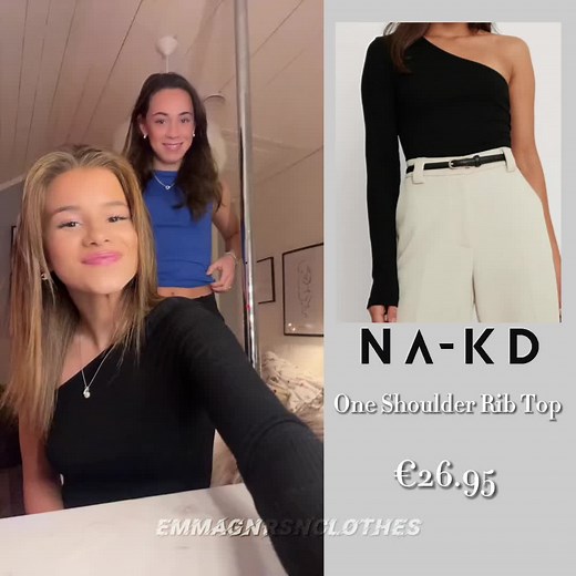 outfit number #1 of @emmatrofors One Shoulder Rib Top from nakdfashion €26.95 #emmagunnarsen #emmatrofors #emmagnrsnclothes #emmagnrsntrofors #fyp #clothes