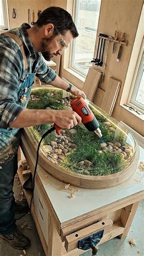 Grass Convert Into a Luxury Rainforest Table