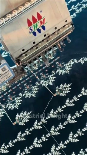 How Embroidery Dresses Are Made in Factory | Fast Machine Process #shorts