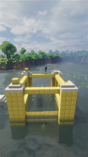 Golden Temple In Minecraft #minecraft #fyp #shorts