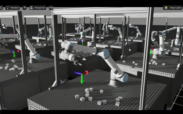 Isaac sim Orbit UR10e机器人强化学习抓取仿真