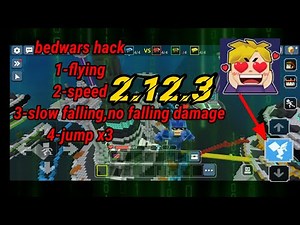 blockman go flying hack in bedwars 2.12.3 speed,x3 jump,slow falling,no fall damage