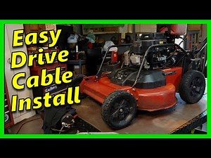 Easy How To - TORO TurfMaster / Timemaster - Replacement Power Drive Cable Installation