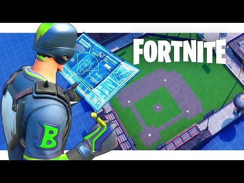 HOW TO BUILD A BASEBALL FIELD IN FORTNITE CREATIVE (OLD)