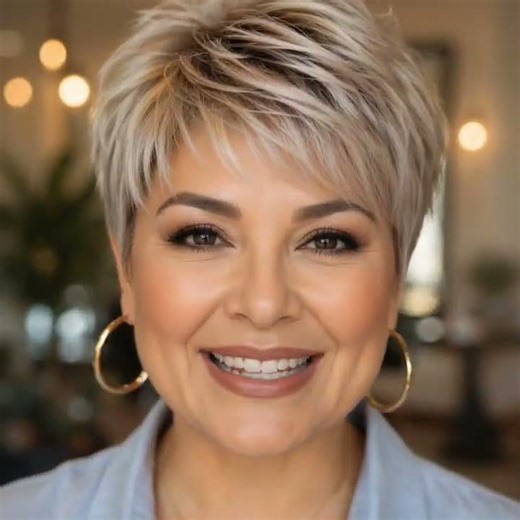 La magia de un buen corte corto” #cortes #hairstyle #haircut
