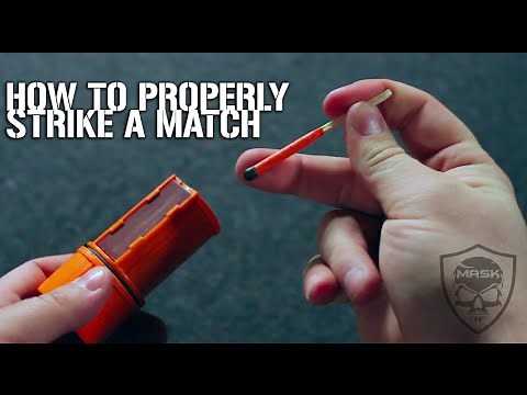 How To Properly Strike A Match | Stormproof Matches