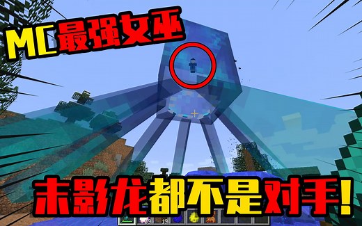 我的世界mod：暗之女巫太强大了！原来女巫也可以轻松毁灭MC！