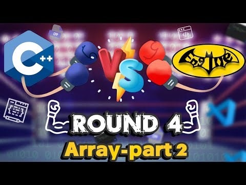 C++Tutorial for Beginners-Round 4 Array-part 2