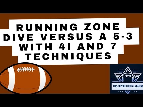 Running Zone Dive versus a 5-3 with 4i and 7 Techniques