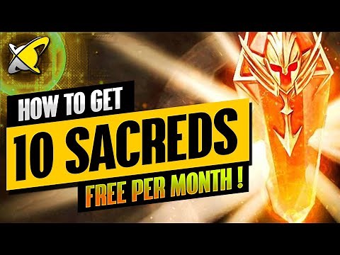 How To Get 10+ "FREE" SACRED SHARDS Every Month !! | RAID: Shadow Legends