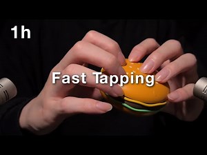 ASMR Fast Tapping on Hard Objects | 1 Hour for Sleep, Relaxation & Study (No Talking)