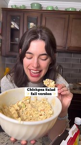 26K views · 278 reactions | I took my go-to chickpea salad recipe and added some fall ingredients like diced apple, toasted pecans, and a dash of cinnamon. It’s nothing too different from the usual salad, but just shows how versatile this recipe can be! | Cozy Peach Kitchen - Cassidy Reeser, RDN | Facebook