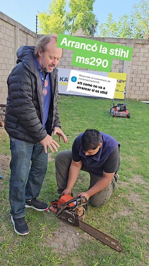 Arrancando la motosierra Stihl MS290 sin mantenimiento