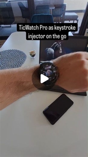 Mobile Hacker on Instagram: "Use TicWatch Pro as a Keystroke Injector on the go For more info, check the blog in my profile 👆 #nethunter #ticwatch #ticwatchpro #RubberDucky"