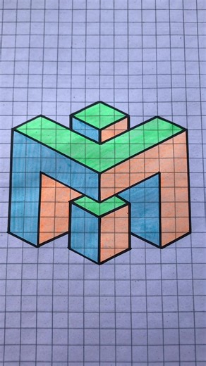 Easy 3D Drawing Tutorial Part 202