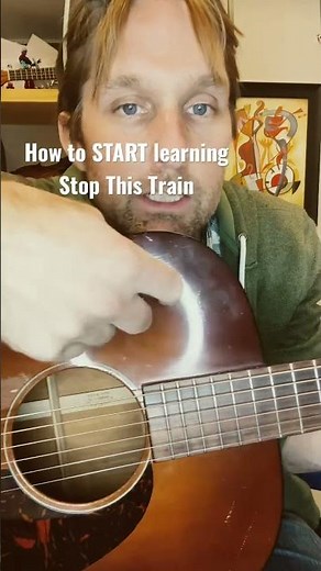 Step 1 for learning to play “Stop This Train” by John Mayer! Baby steps, guys!